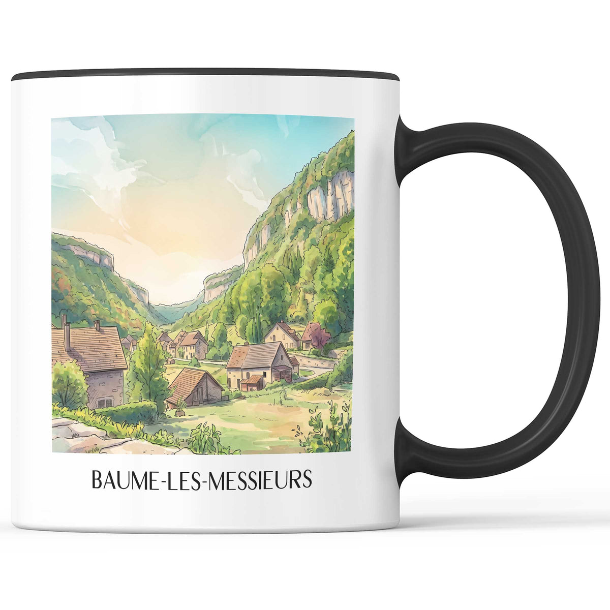 baume-les-messieurs-vignoble-du-jura-frankreich-kaffeebecher-aquarell