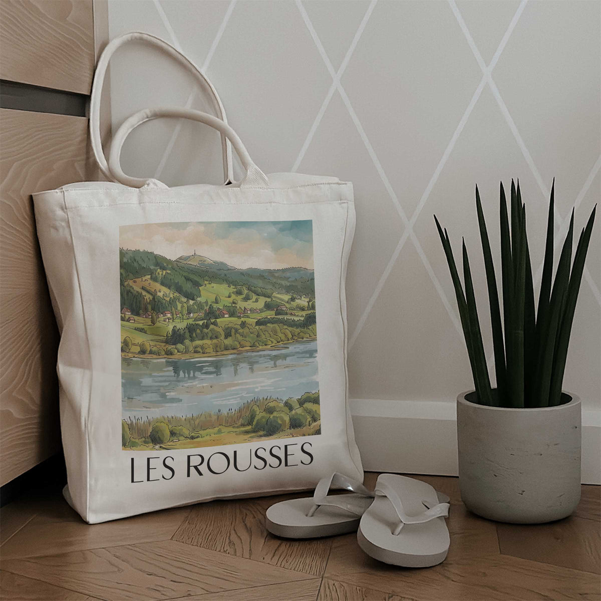 les-rousses-haut-jura-frankreich-einkaufstasche-aquarell