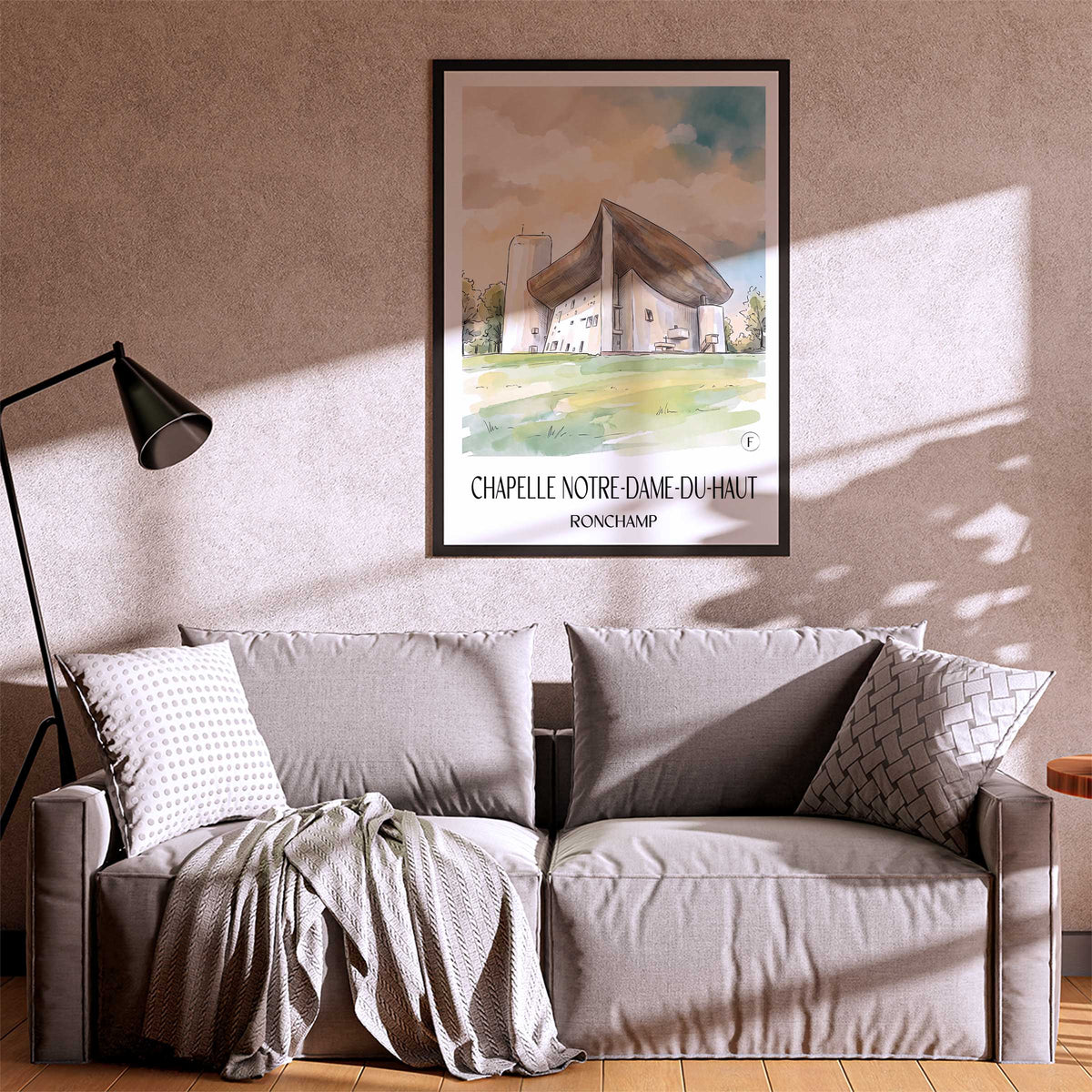 chapelle-notre-dame-du-haut-ronchamp-frankreich-poster-aquarell