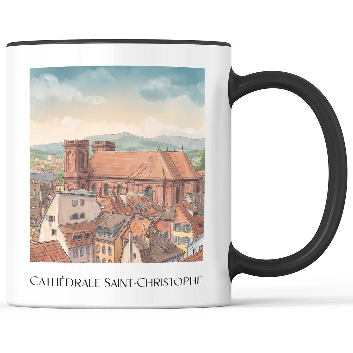 cathédrale-saint-christophe-belfort-frankreich-kaffeebecher-aquarell
