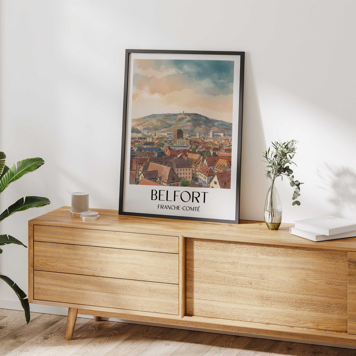belfort-franche-comté-frankreich-poster-aquarell