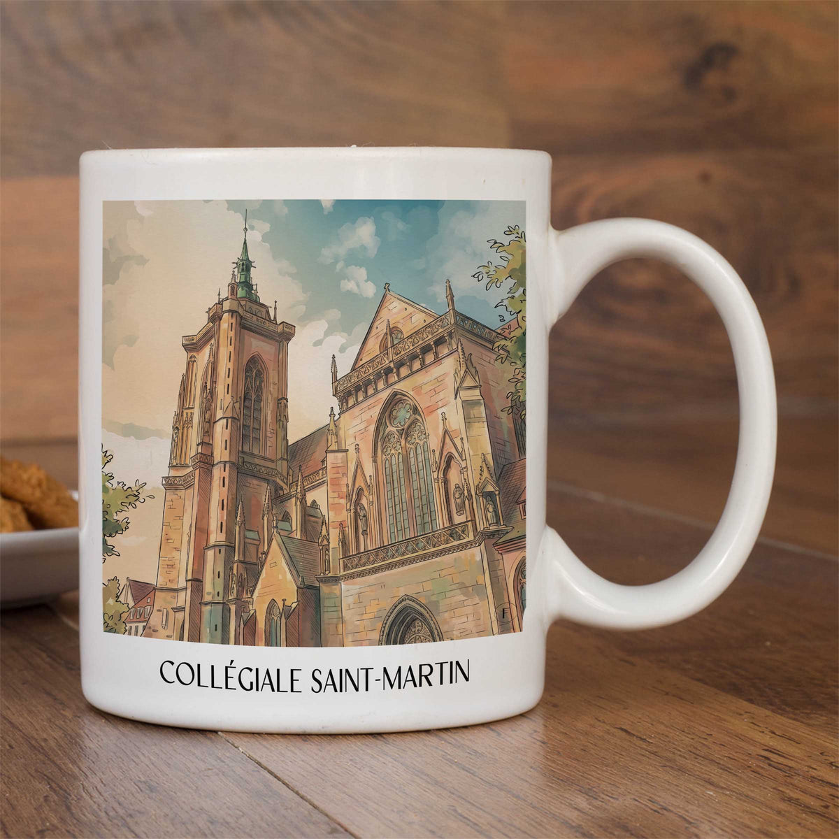 collégiale-saint-martin-colmar-frankreich-kaffeebecher-aquarell