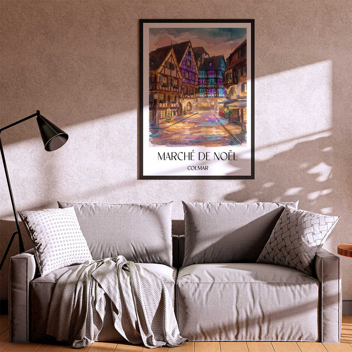 marché-de-noël-colmar-frankreich-poster-aquarell