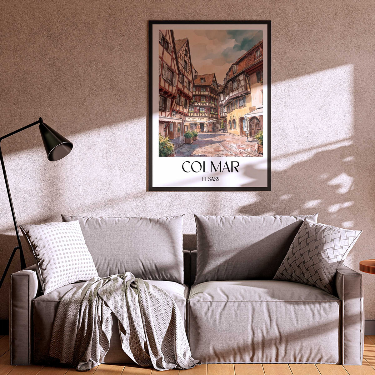 colmar-elsass-frankreich-poster-aquarell