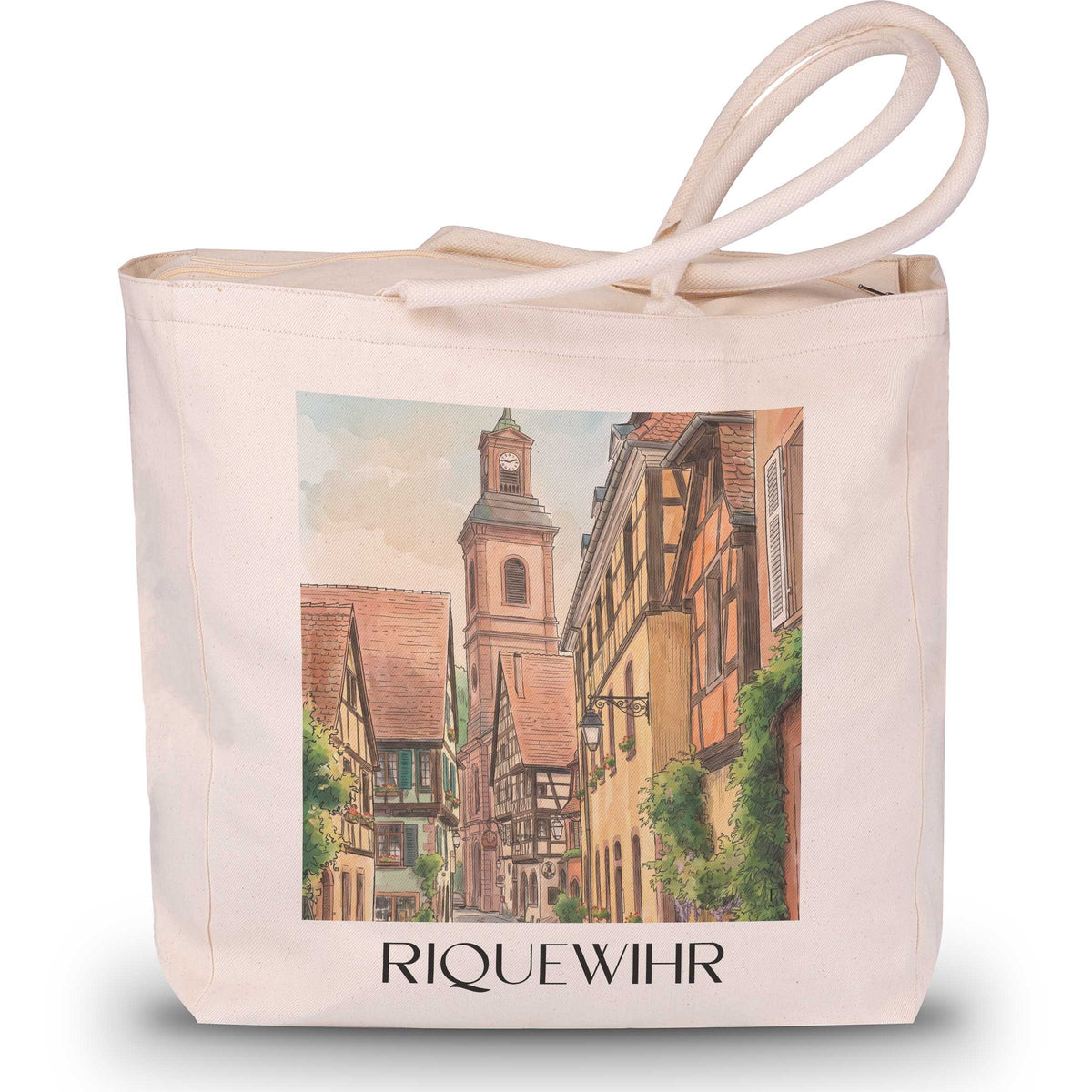 riquewihr-elsass-frankreich-einkaufstasche-aquarell