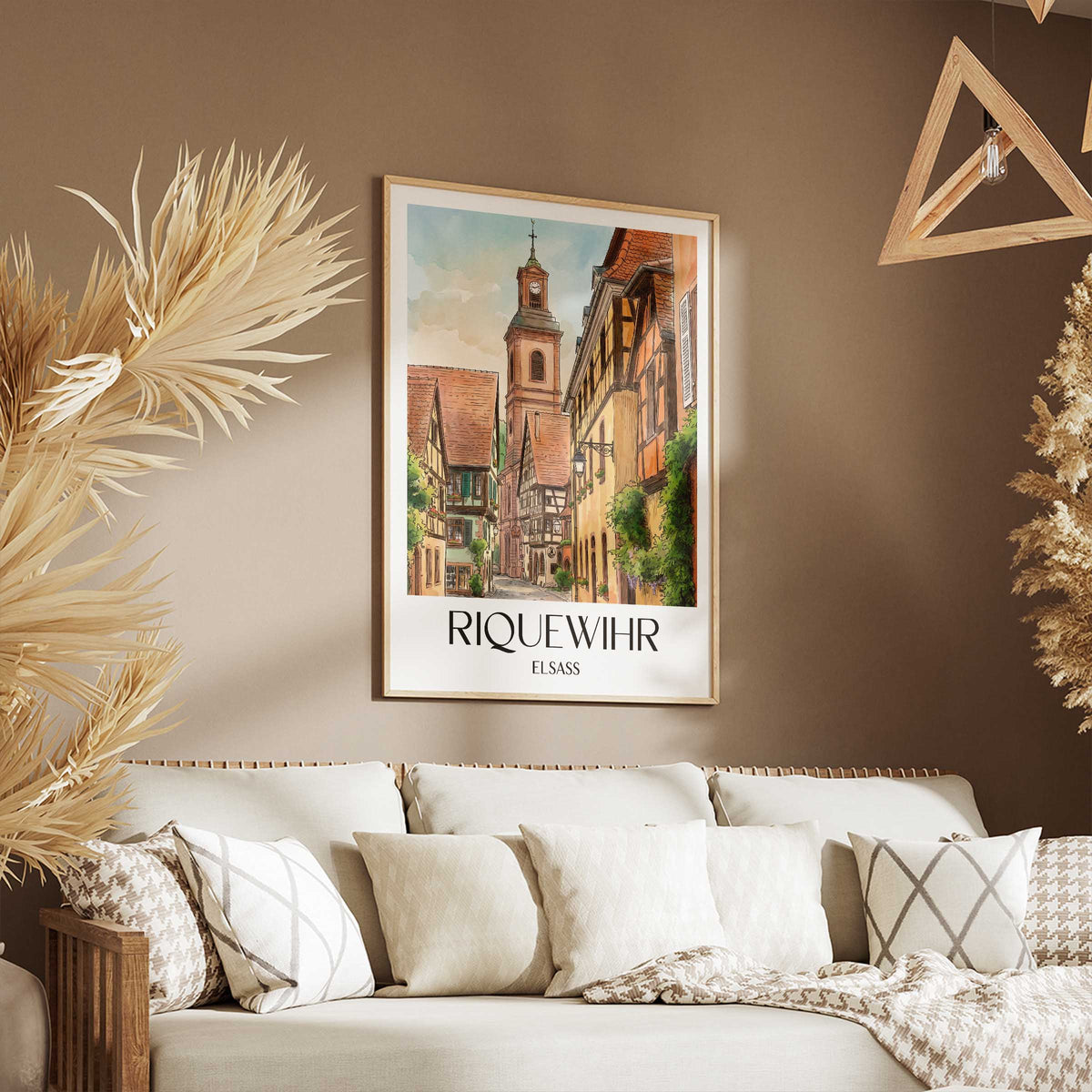 riquewihr-elsass-frankreich-poster-aquarell