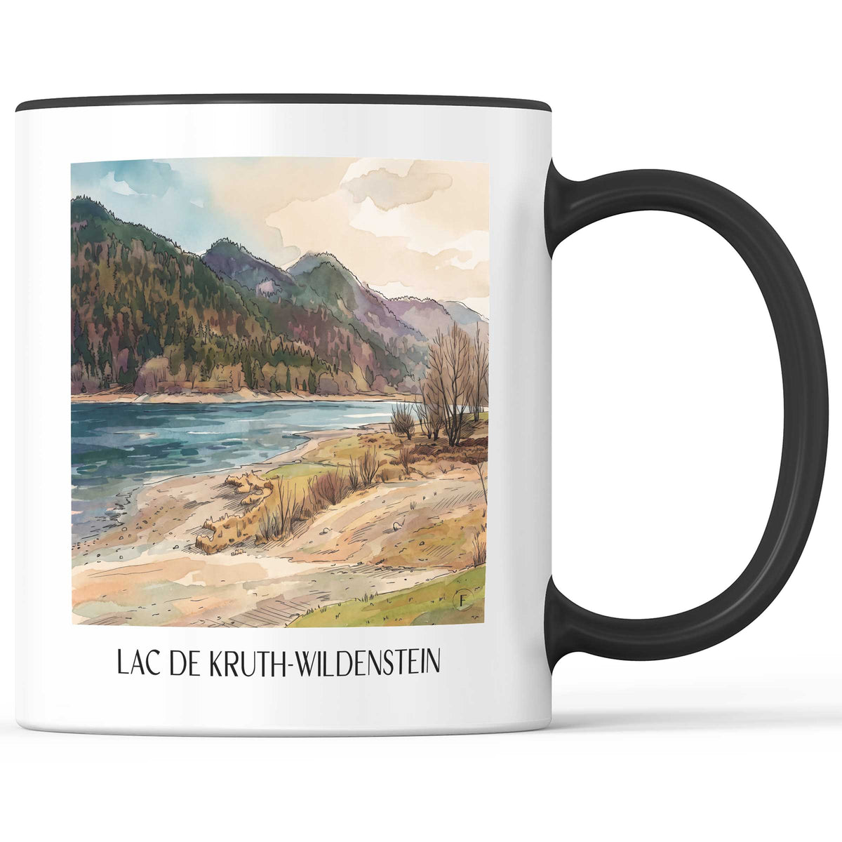 lac-de-kruth-wildenstein-vallée-de-la-thur-frankreich-kaffeebecher-aquarell