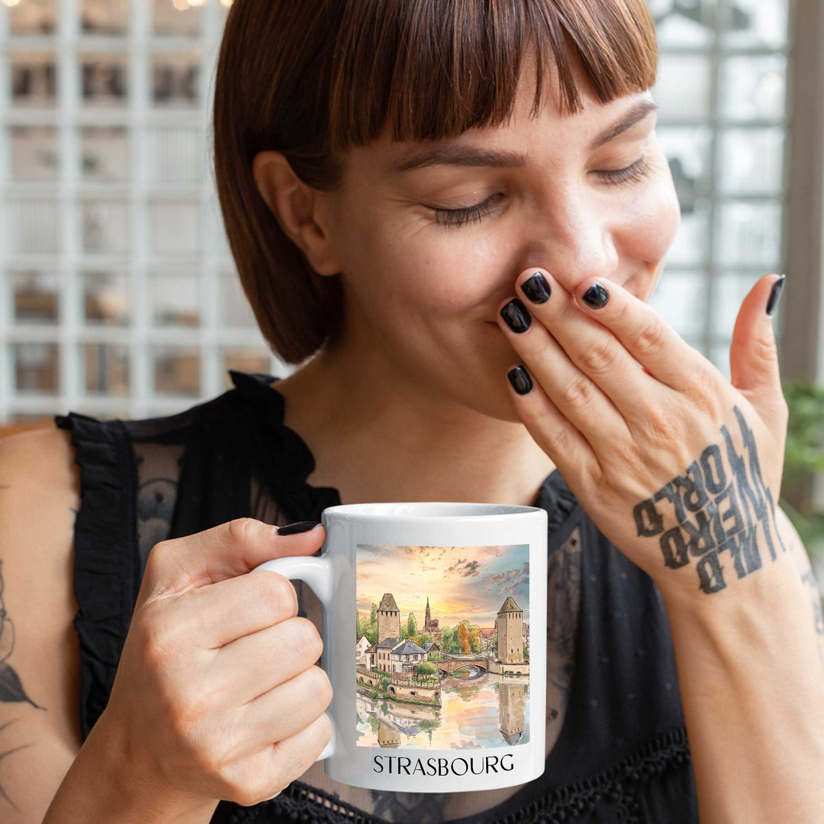 strasbourg-elsass-frankreich-kaffeebecher-aquarell