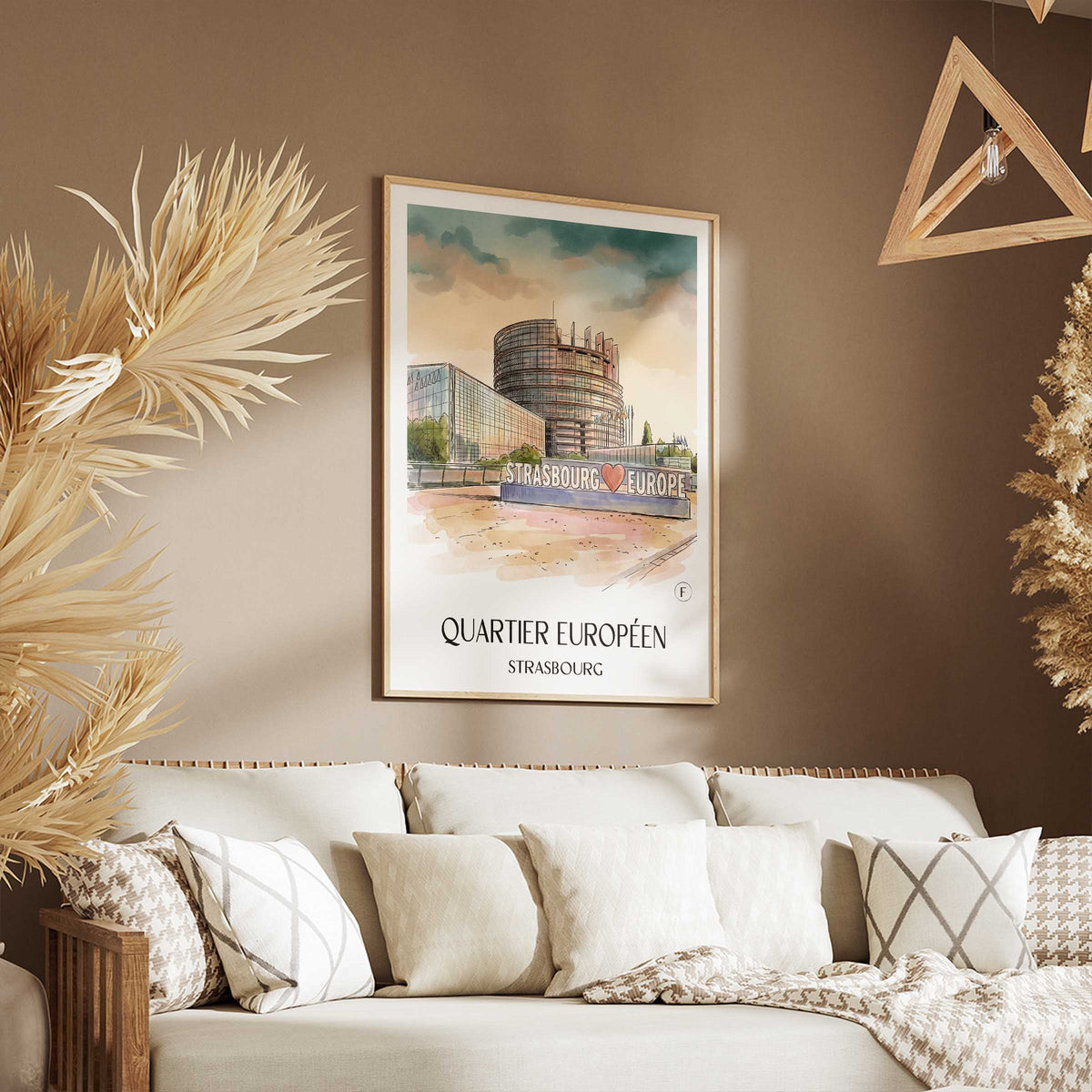 quartier-européen-strasbourg-frankreich-poster-aquarell