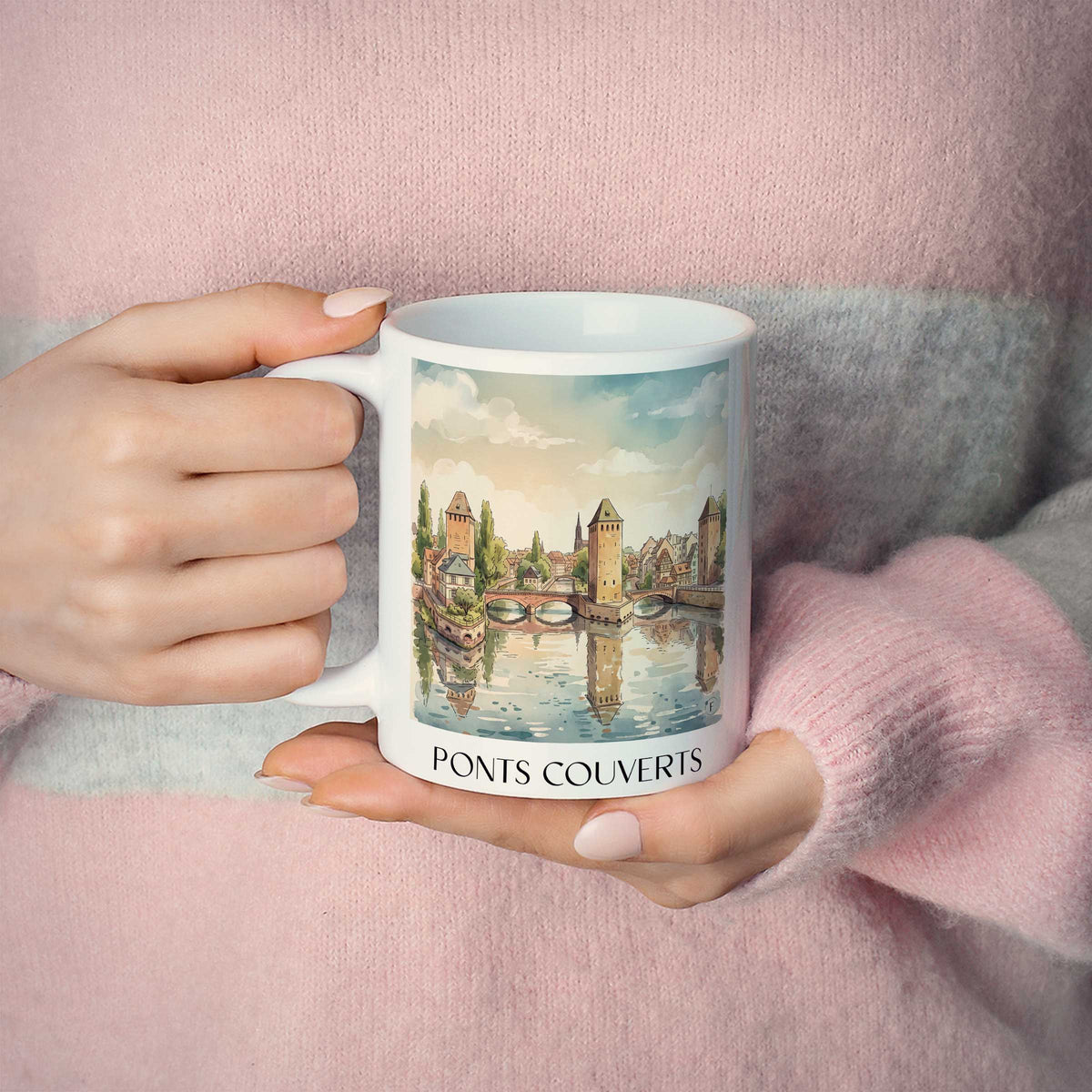 ponts-couverts-strasbourg-frankreich-kaffeebecher-aquarell