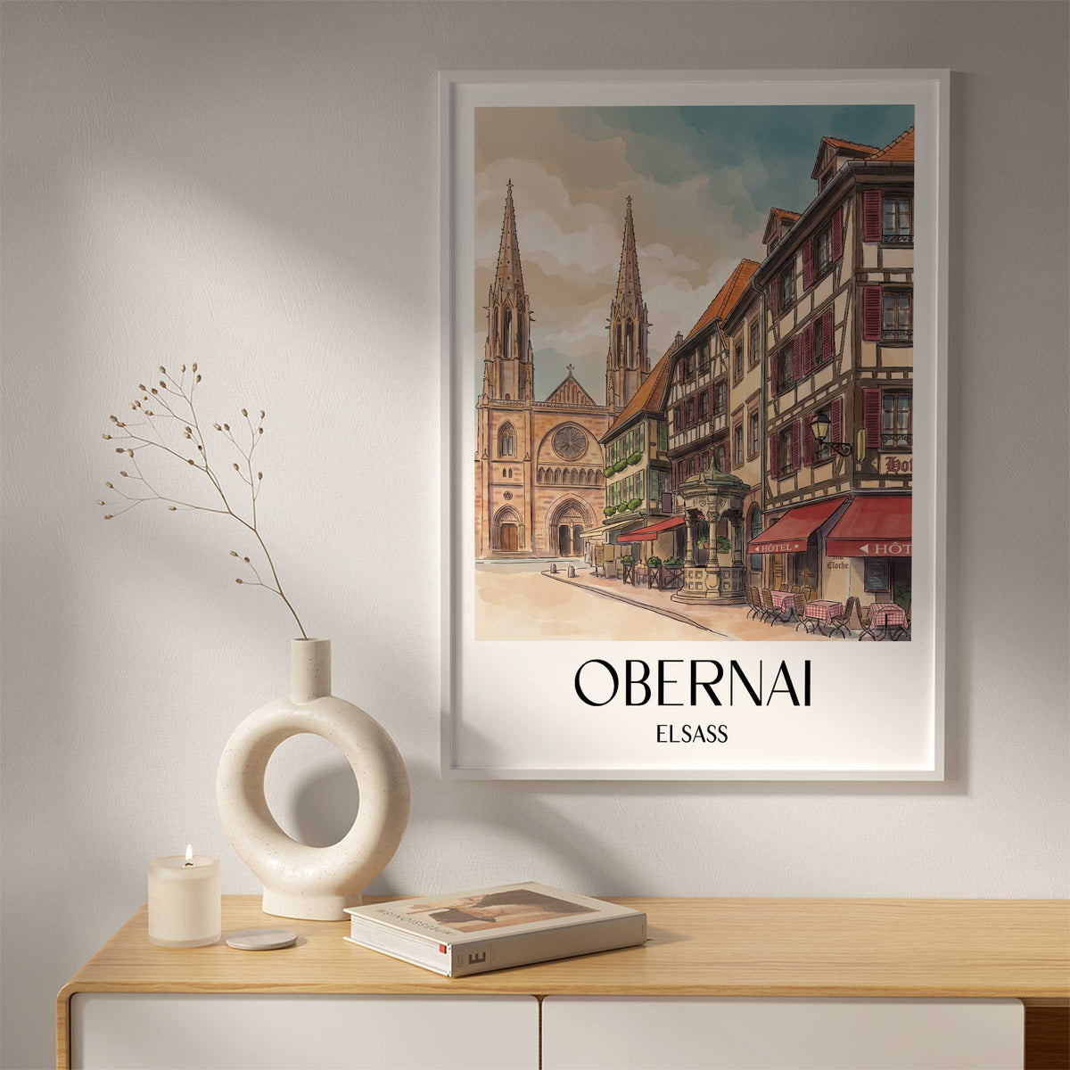 obernai-elsass-frankreich-poster-aquarell