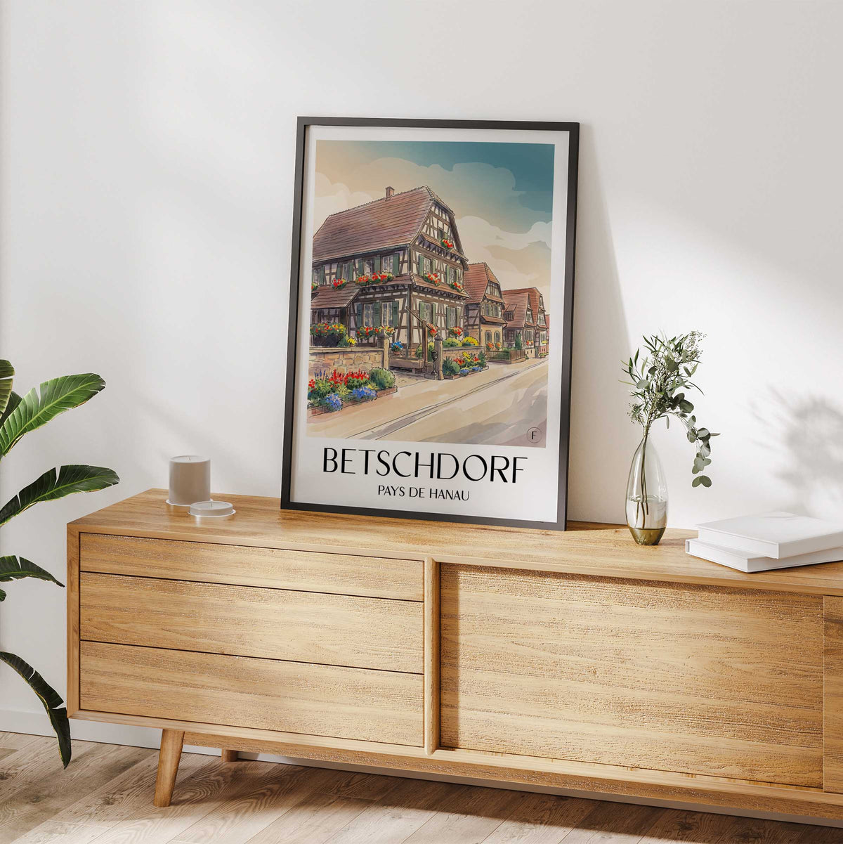 betschdorf-pays-de-hanau-frankreich-poster-aquarell
