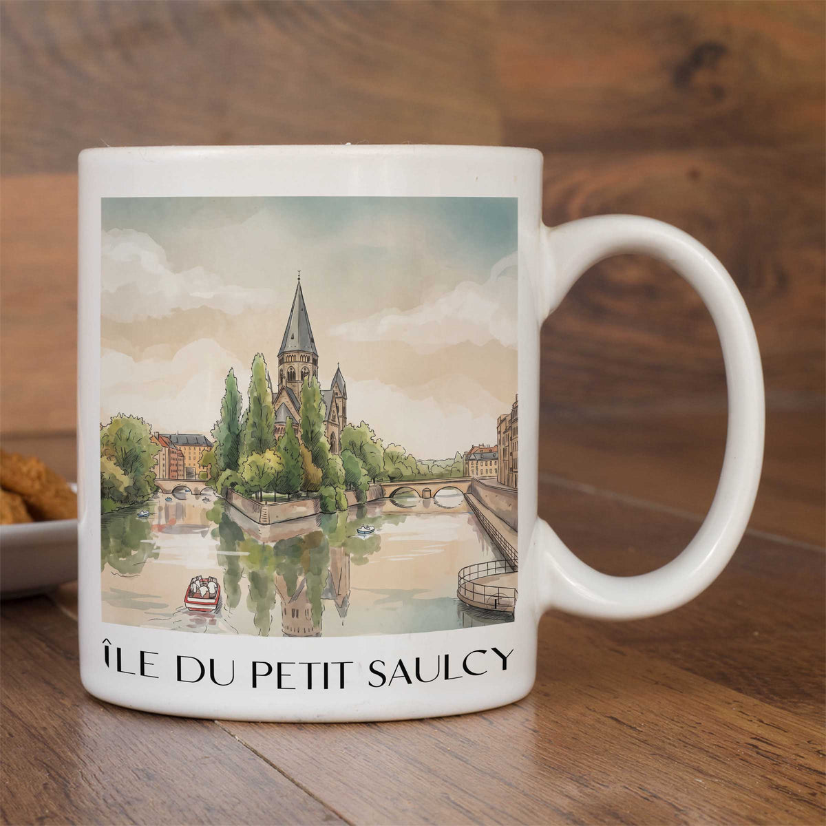 île-du-petit-saulcy-metz-frankreich-kaffeebecher-aquarell