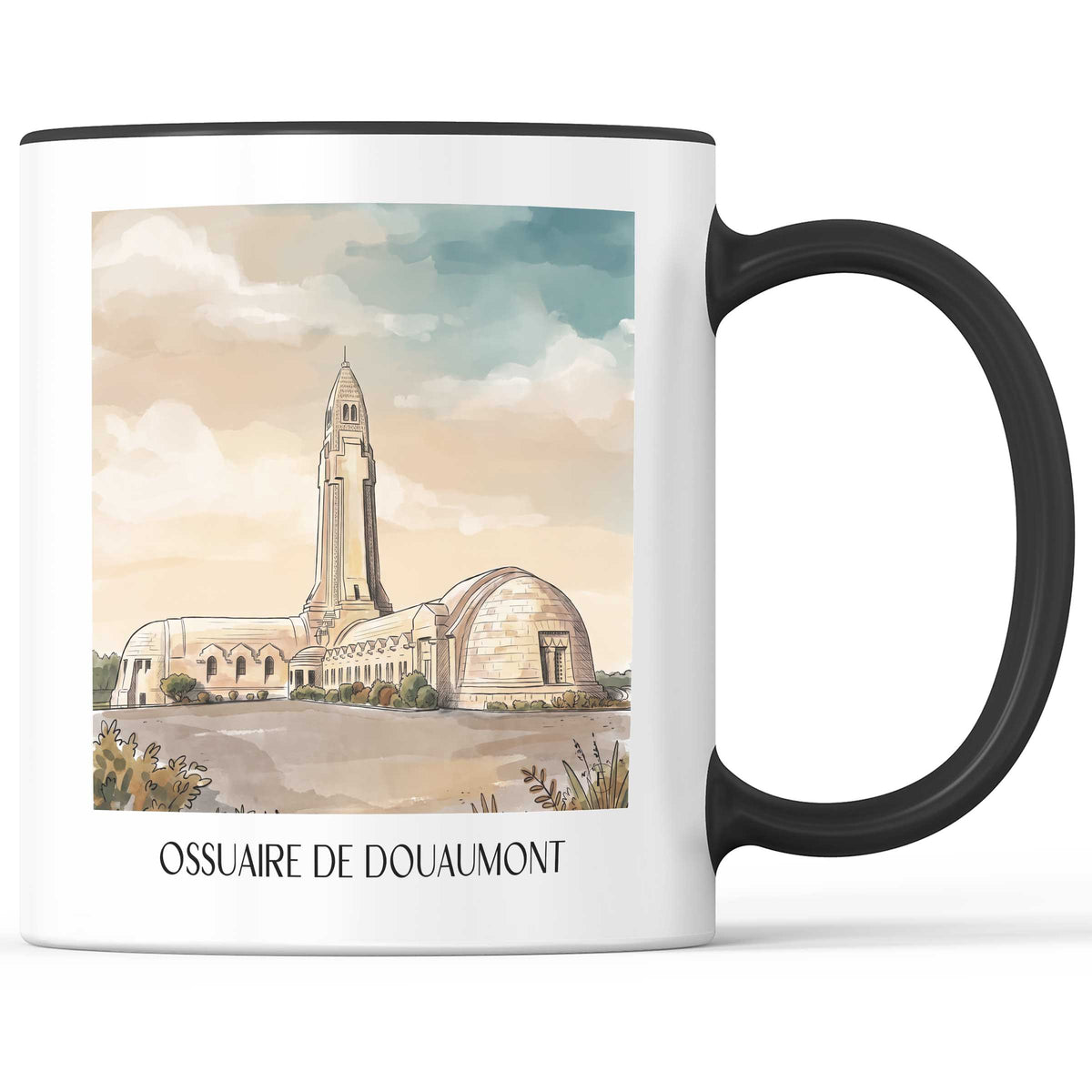 ossuaire-de-douaumont-verdun-frankreich-kaffeebecher-aquarell