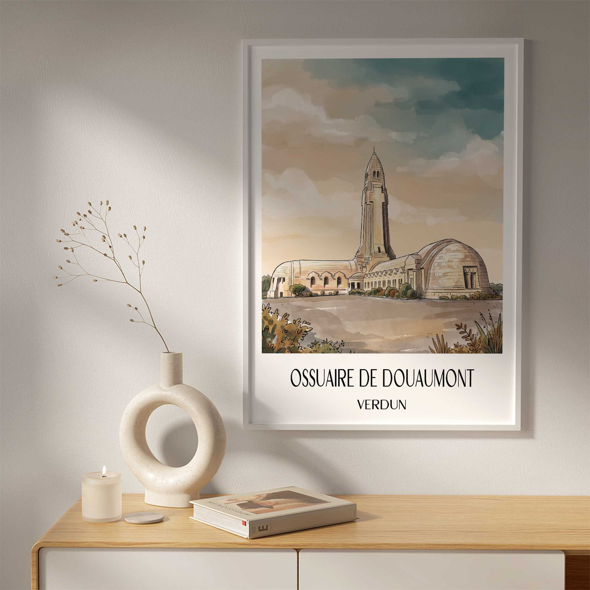 ossuaire-de-douaumont-verdun-frankreich-poster-aquarell