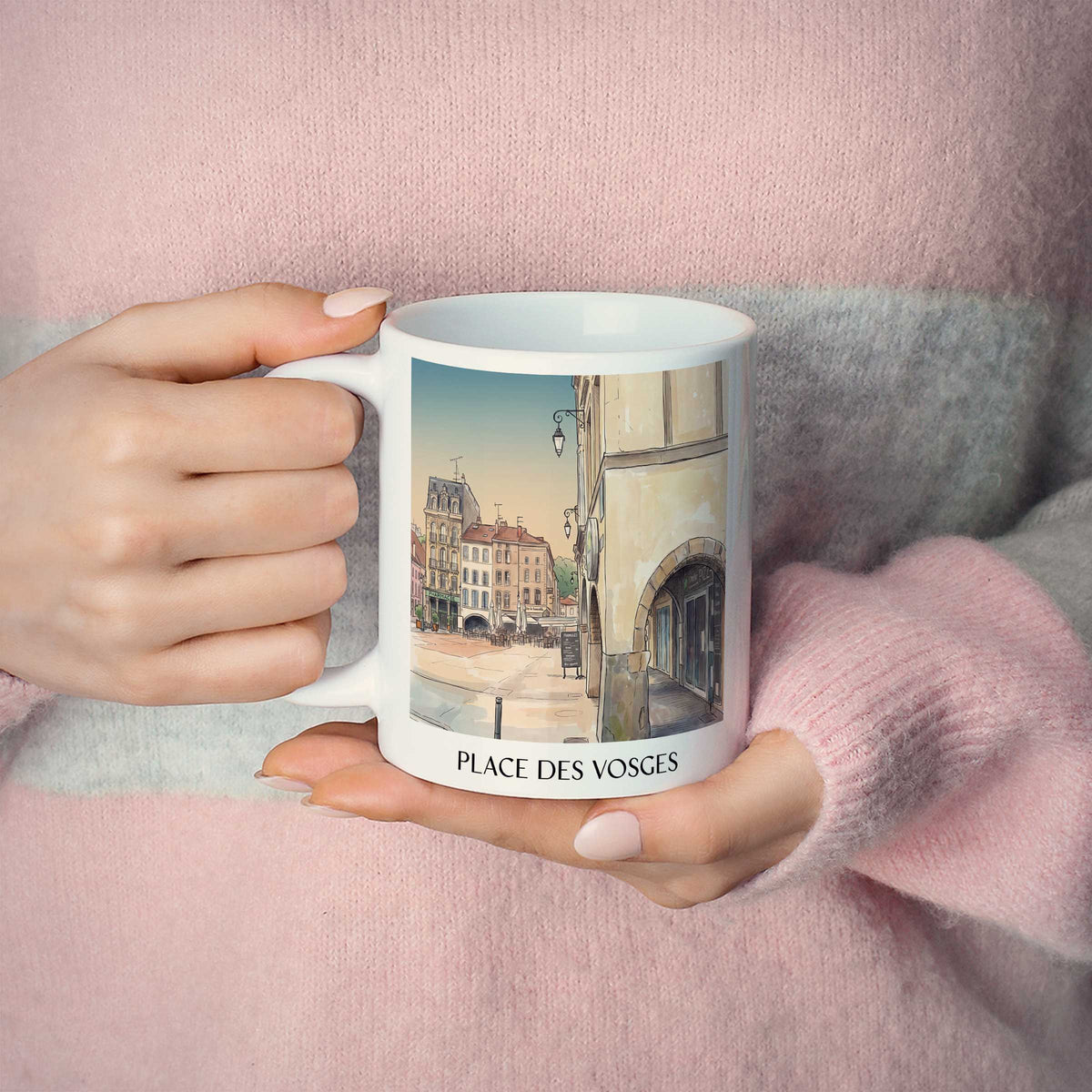 place-des-vosges-épinal-frankreich-kaffeebecher-aquarell
