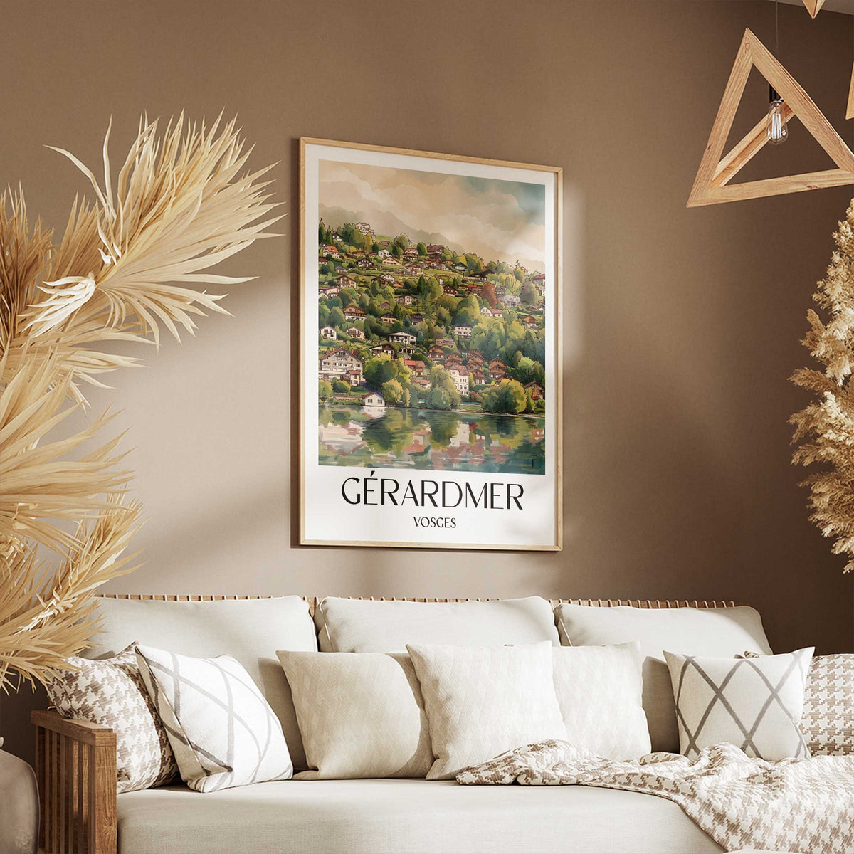 gérardmer-vosges-frankreich-poster-aquarell
