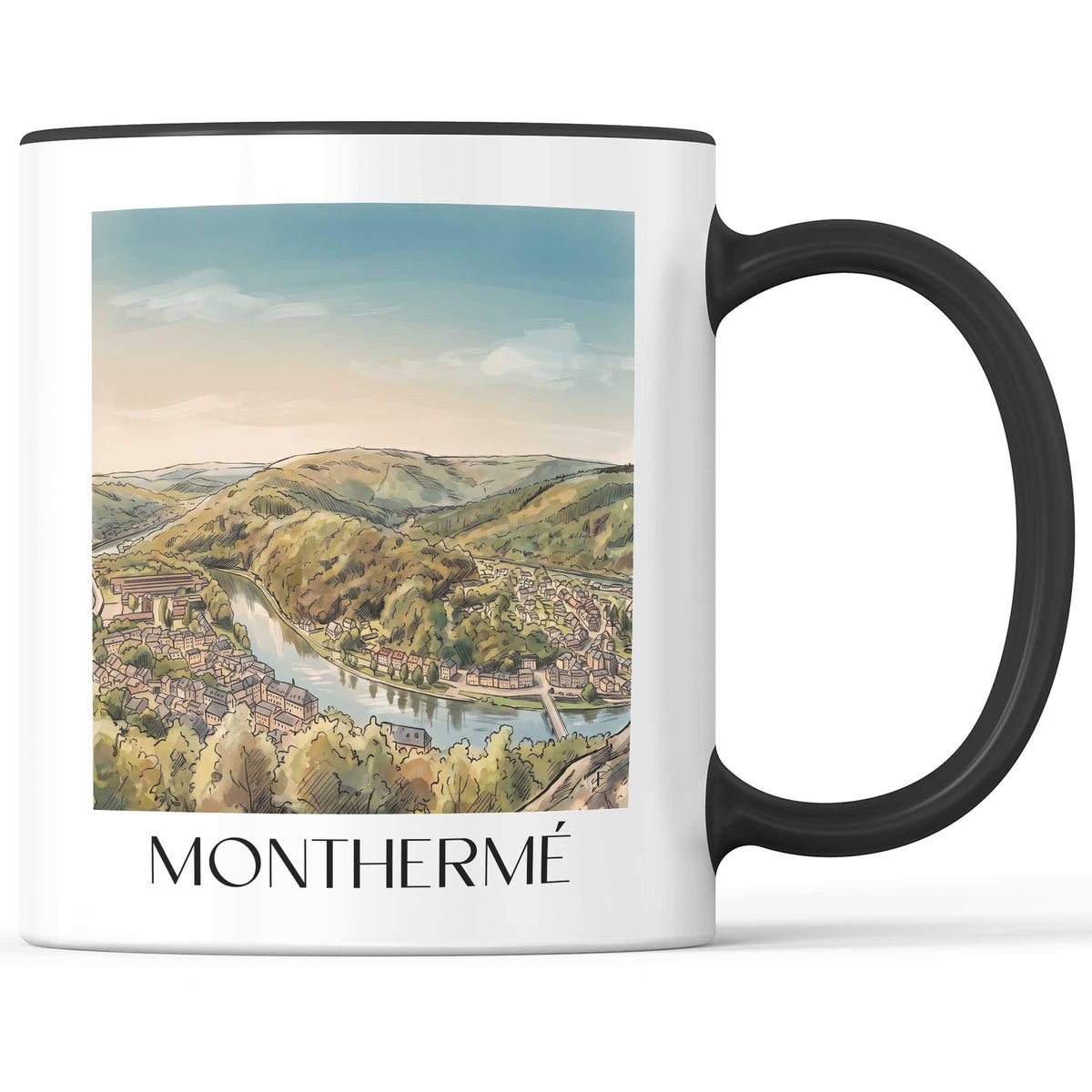 monthermé-vallée-de-la-meuse-frankreich-kaffeebecher-aquarell