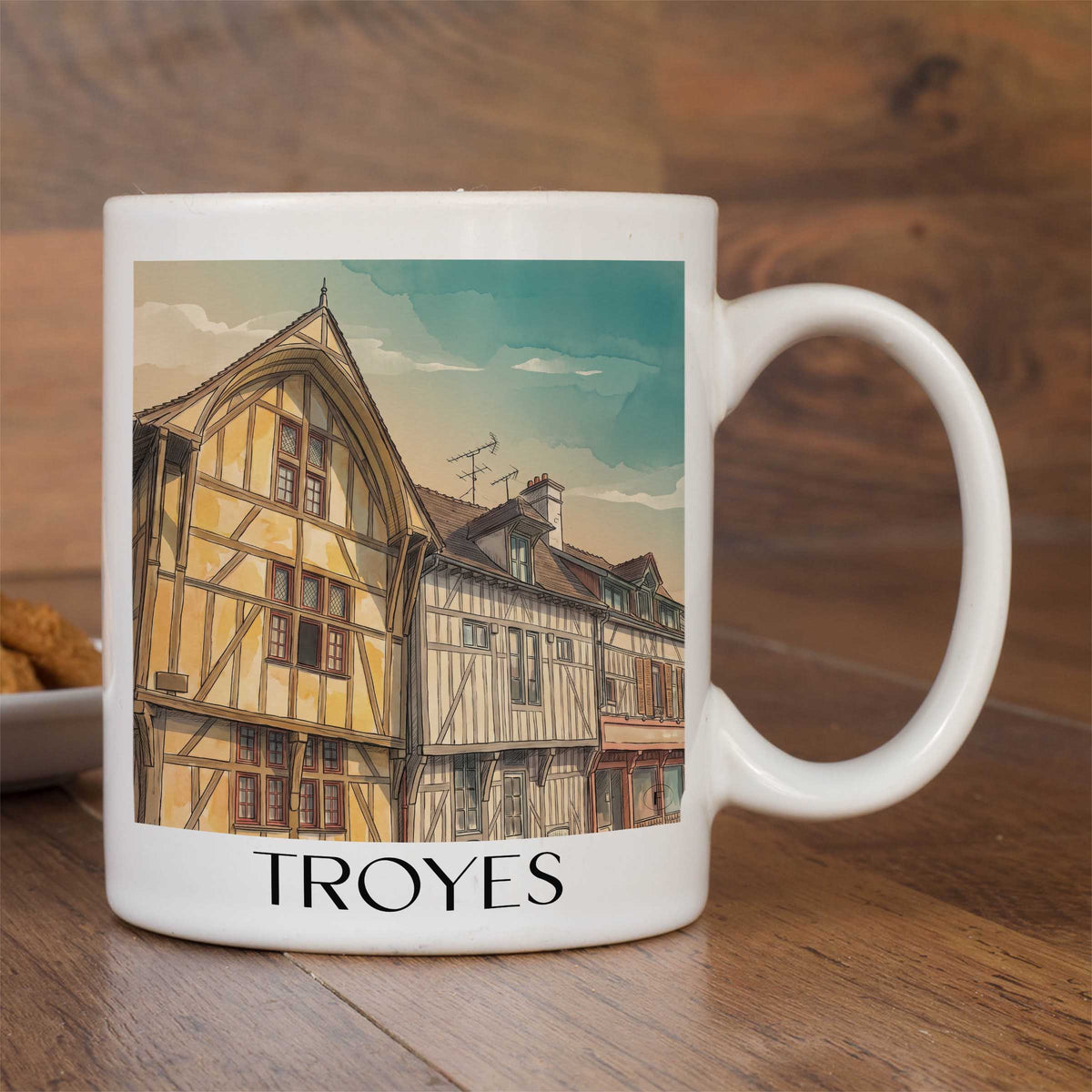 troyes-champagne-frankreich-kaffeebecher-aquarell