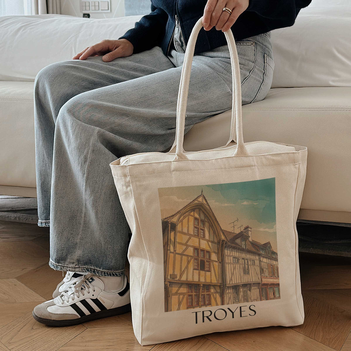troyes-champagne-frankreich-einkaufstasche-aquarell
