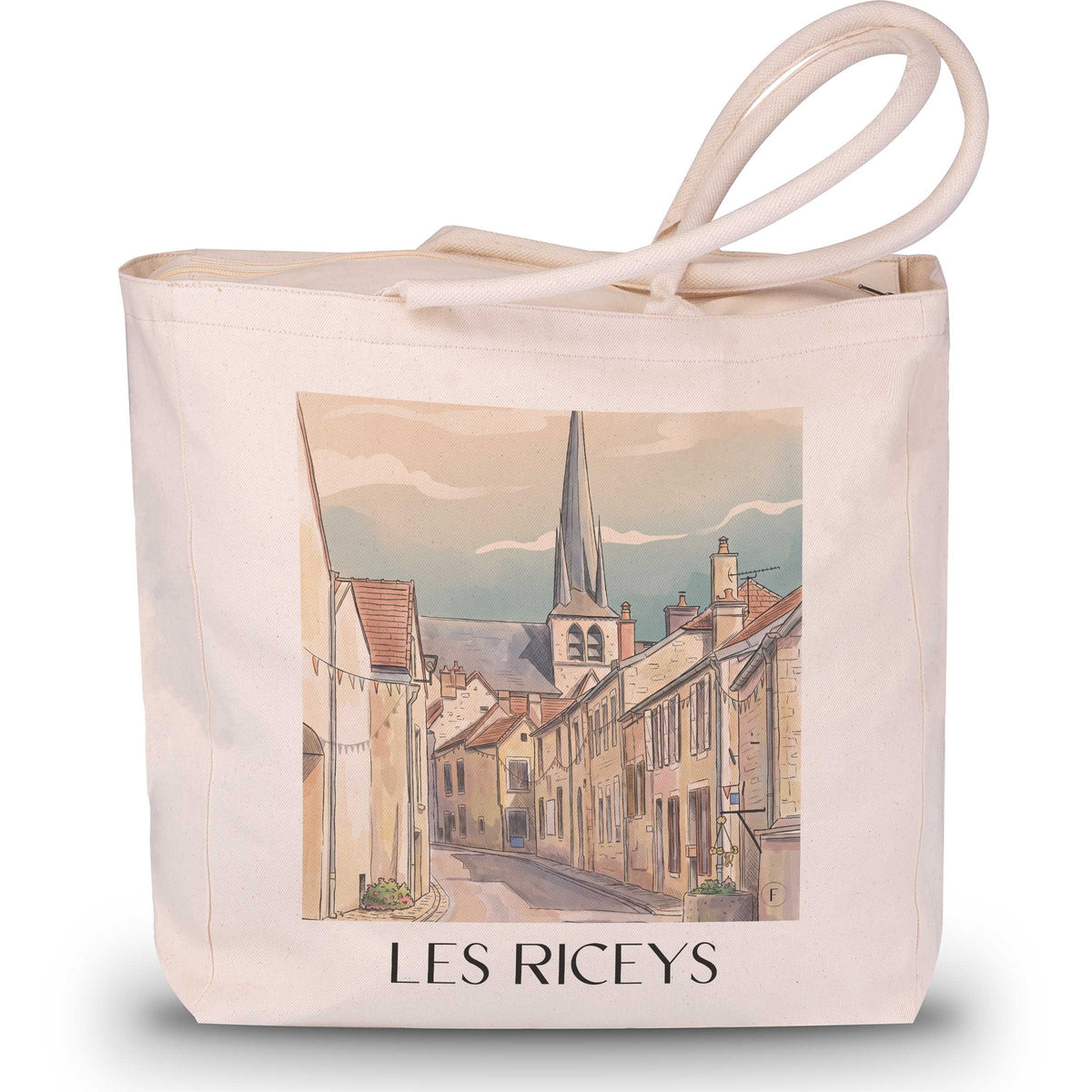 les-riceys-côte-des-bar-frankreich-einkaufstasche-aquarell