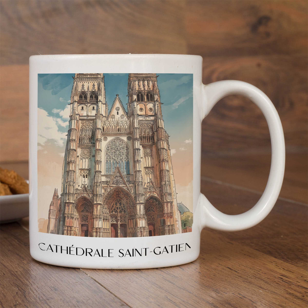 cathédrale-saint-gatien-tours-frankreich-kaffeebecher-aquarell