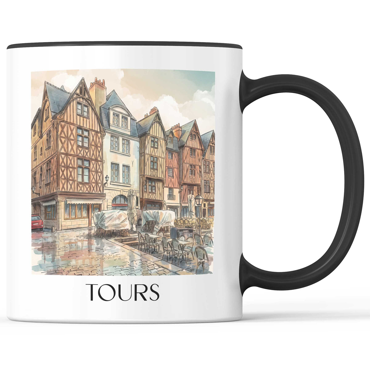 tours-val-de-loire-frankreich-kaffeebecher-aquarell