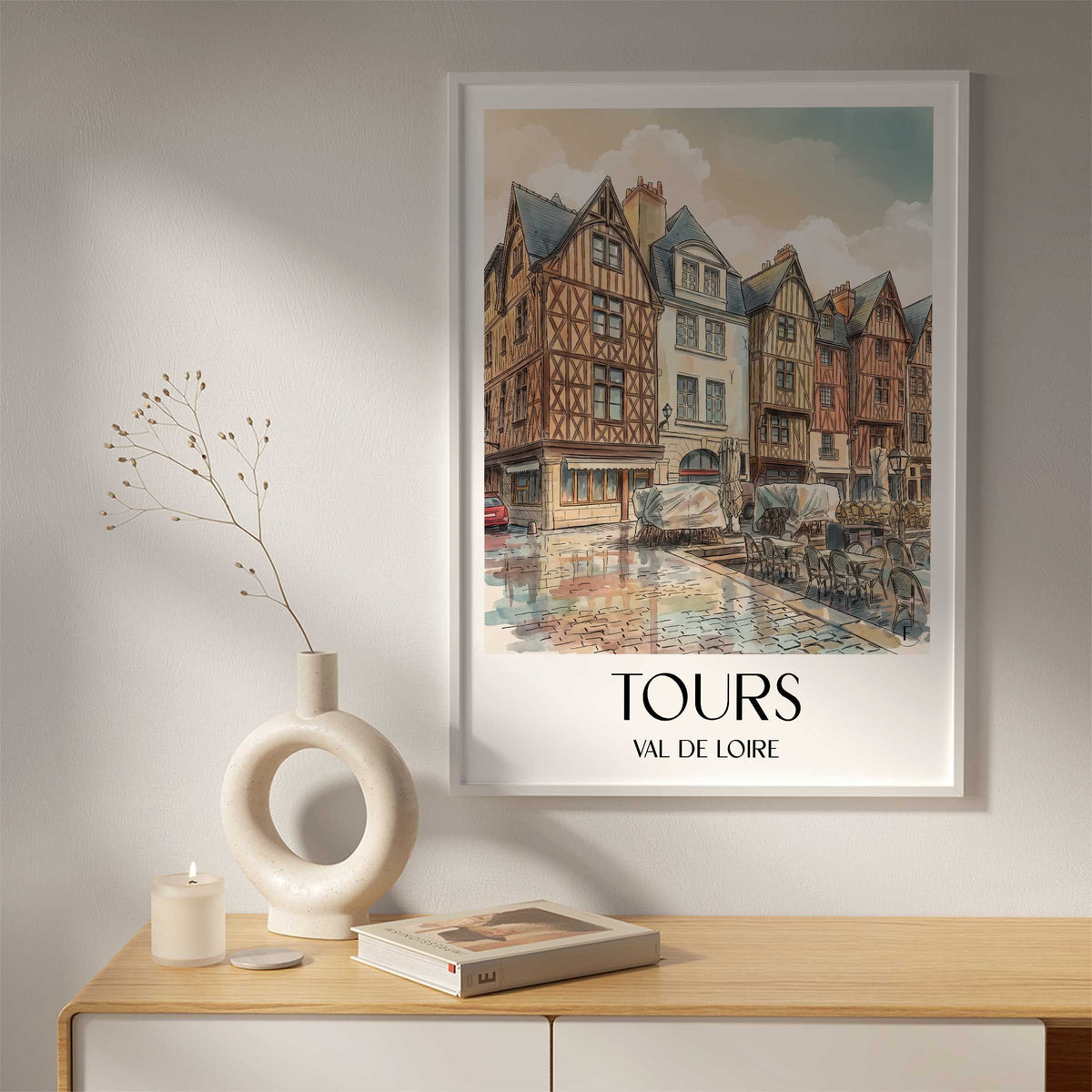tours-val-de-loire-frankreich-poster-aquarell
