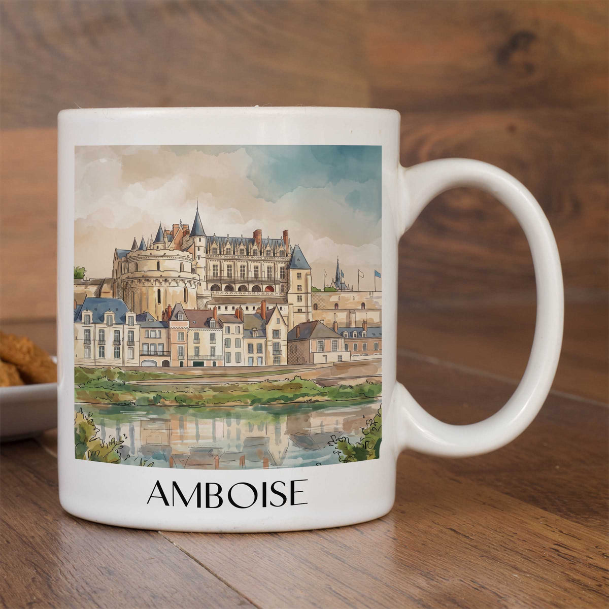 amboise-val-de-loire-frankreich-kaffeebecher-aquarell