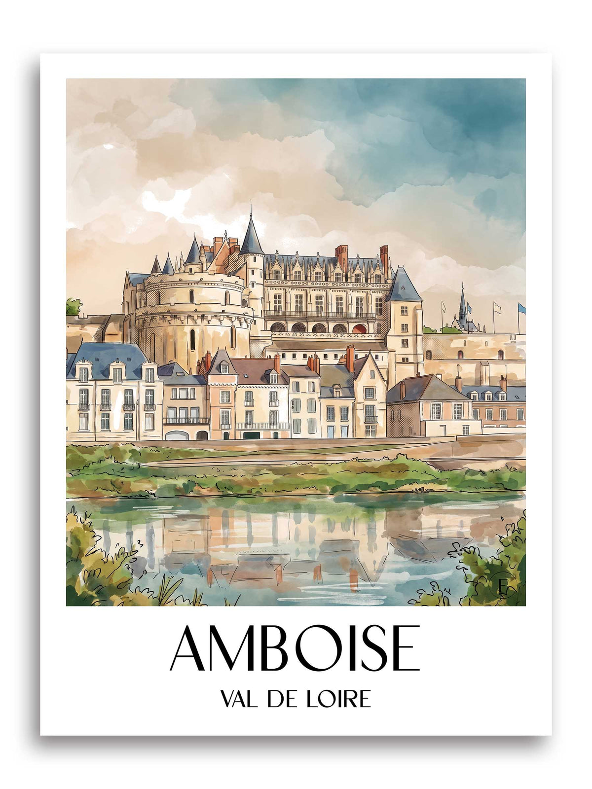 amboise-val-de-loire-frankreich-poster-aquarell