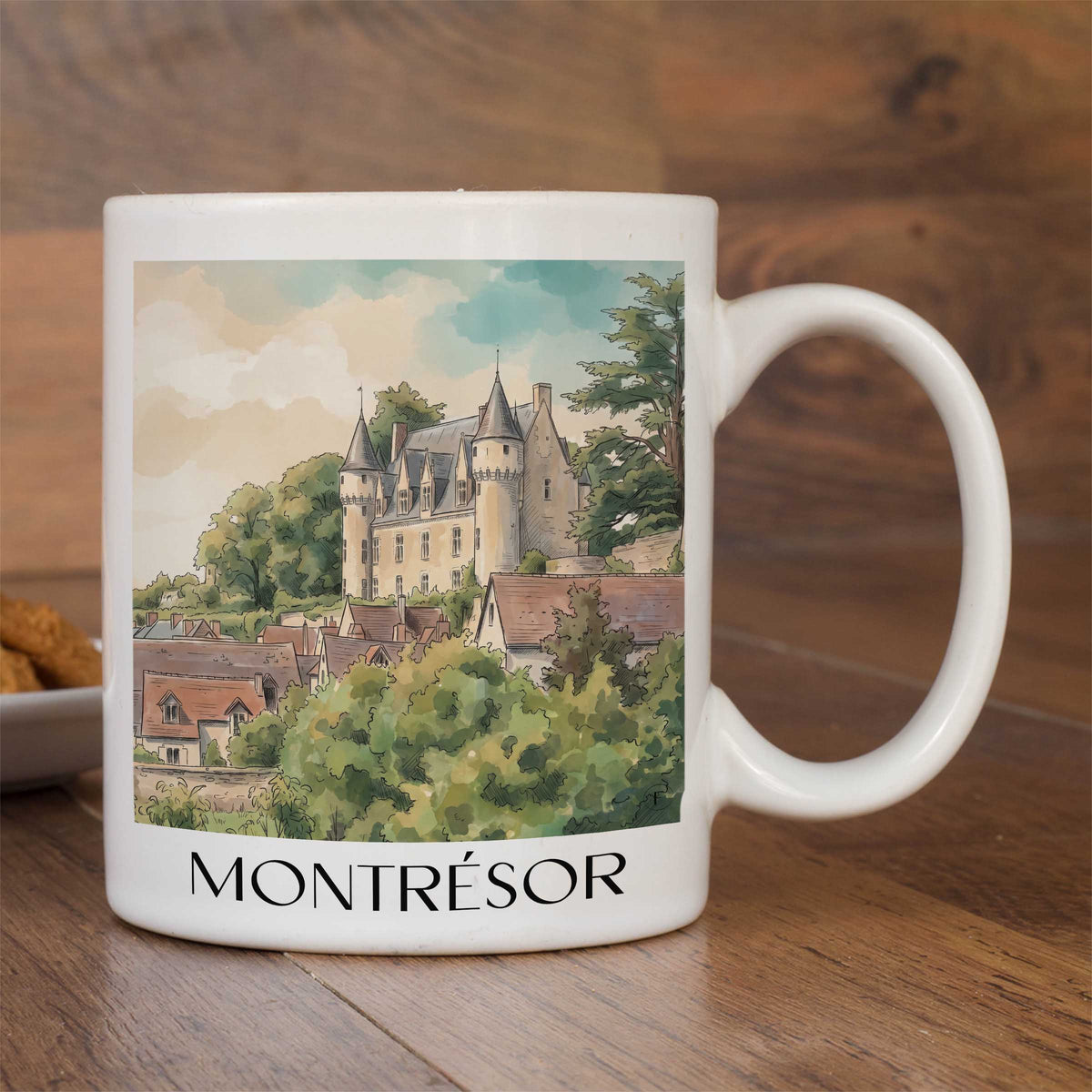 montrésor-val-de-loire-frankreich-kaffeebecher-aquarell