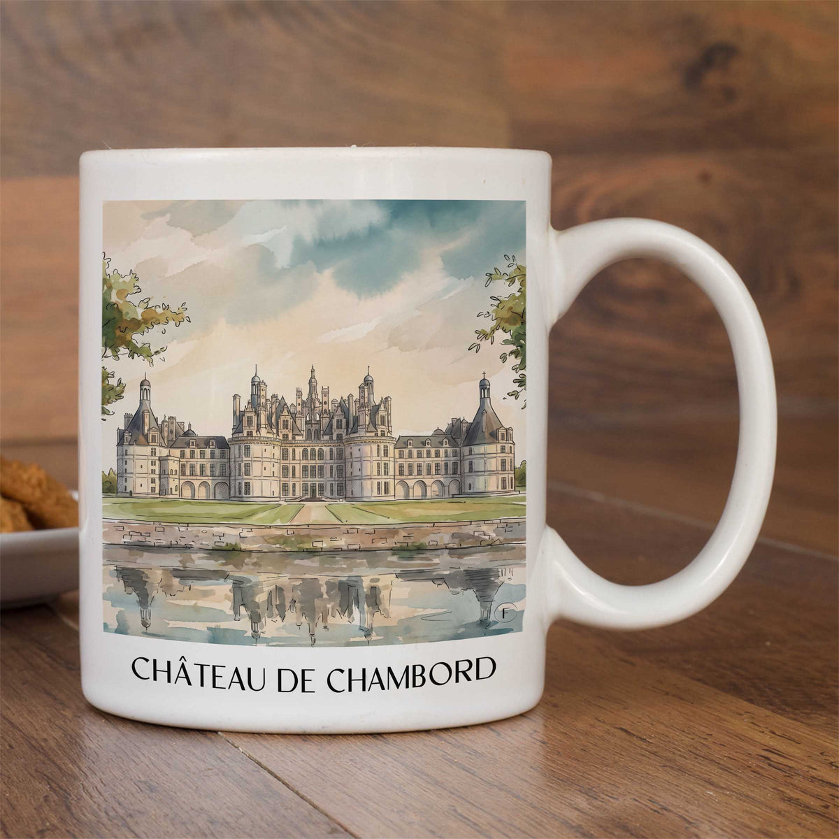 château-de-chambord-val-de-loire-frankreich-kaffeebecher-aquarell