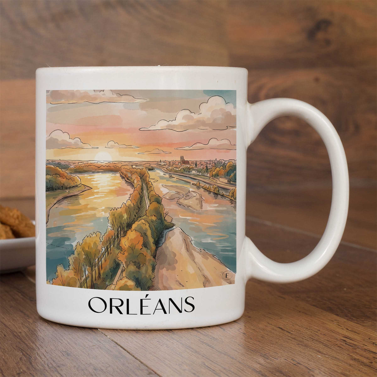 orléans-val-de-loire-frankreich-kaffeebecher-aquarell