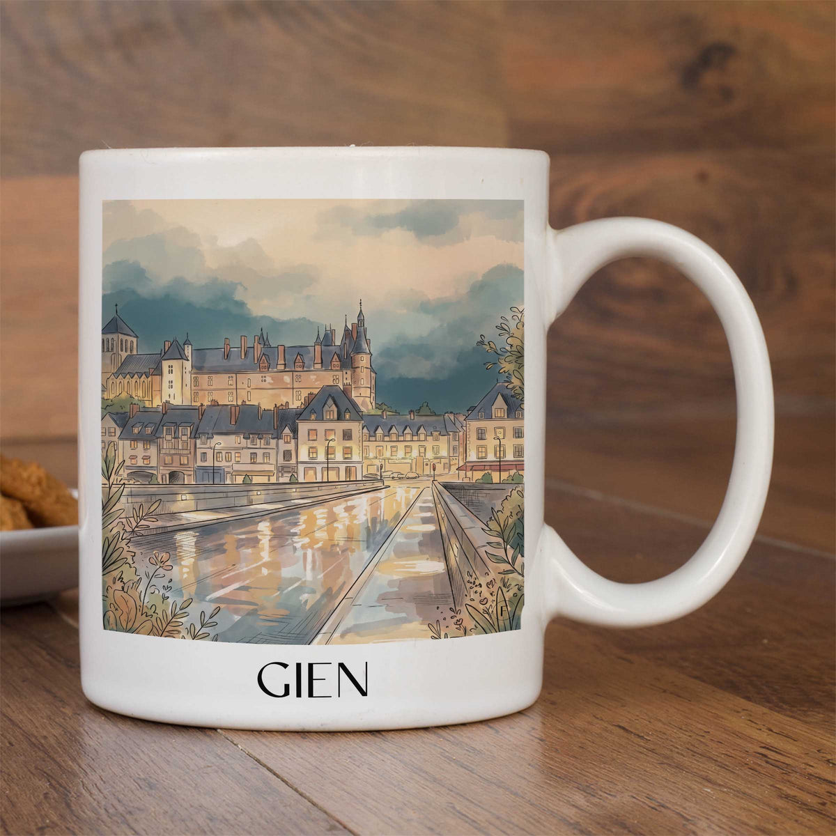 gien-val-de-loire-frankreich-kaffeebecher-aquarell