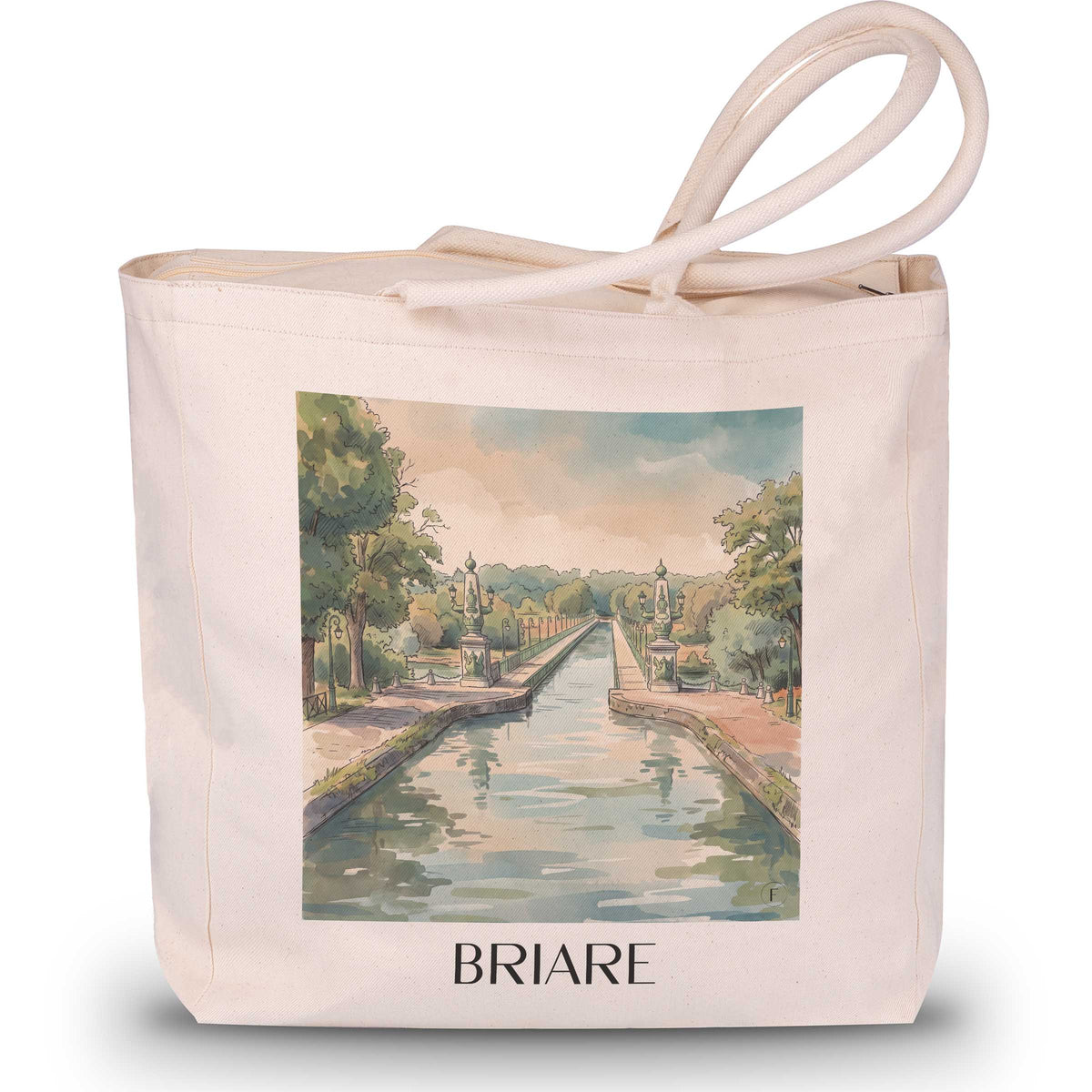briare-val-de-loire-frankreich-einkaufstasche-aquarell