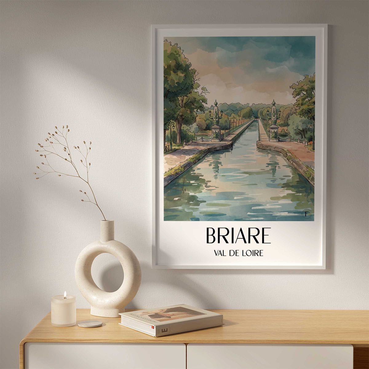 briare-val-de-loire-frankreich-poster-aquarell