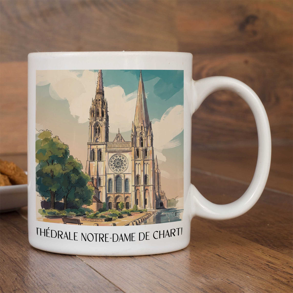 cathédrale-notre-dame-chartres-frankreich-kaffeebecher-aquarell