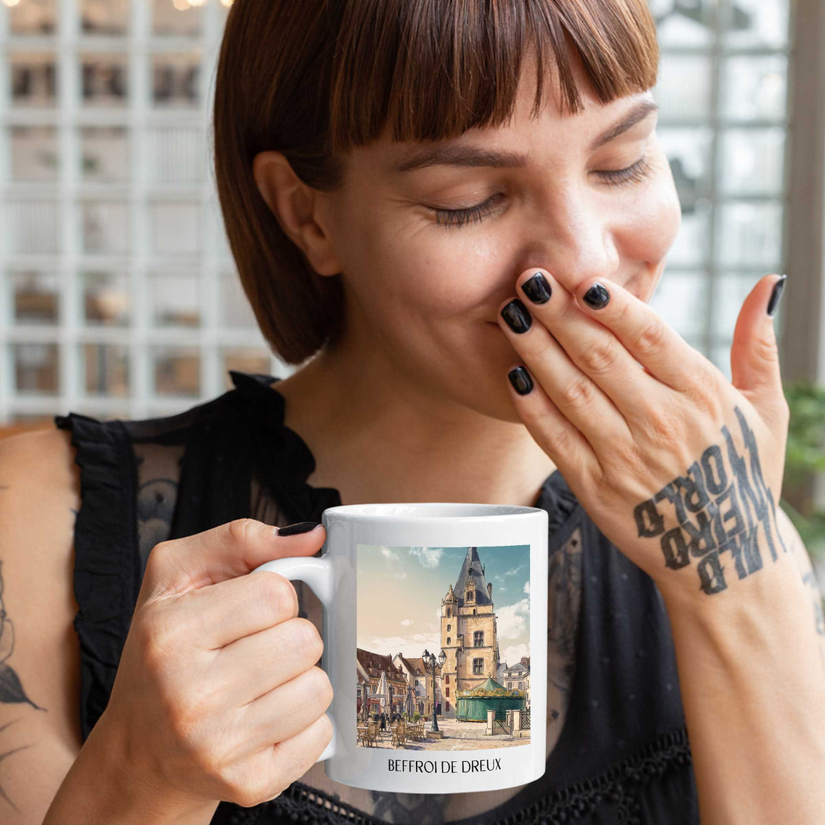 beffroi-de-dreux-eure-et-loir-frankreich-kaffeebecher-aquarell