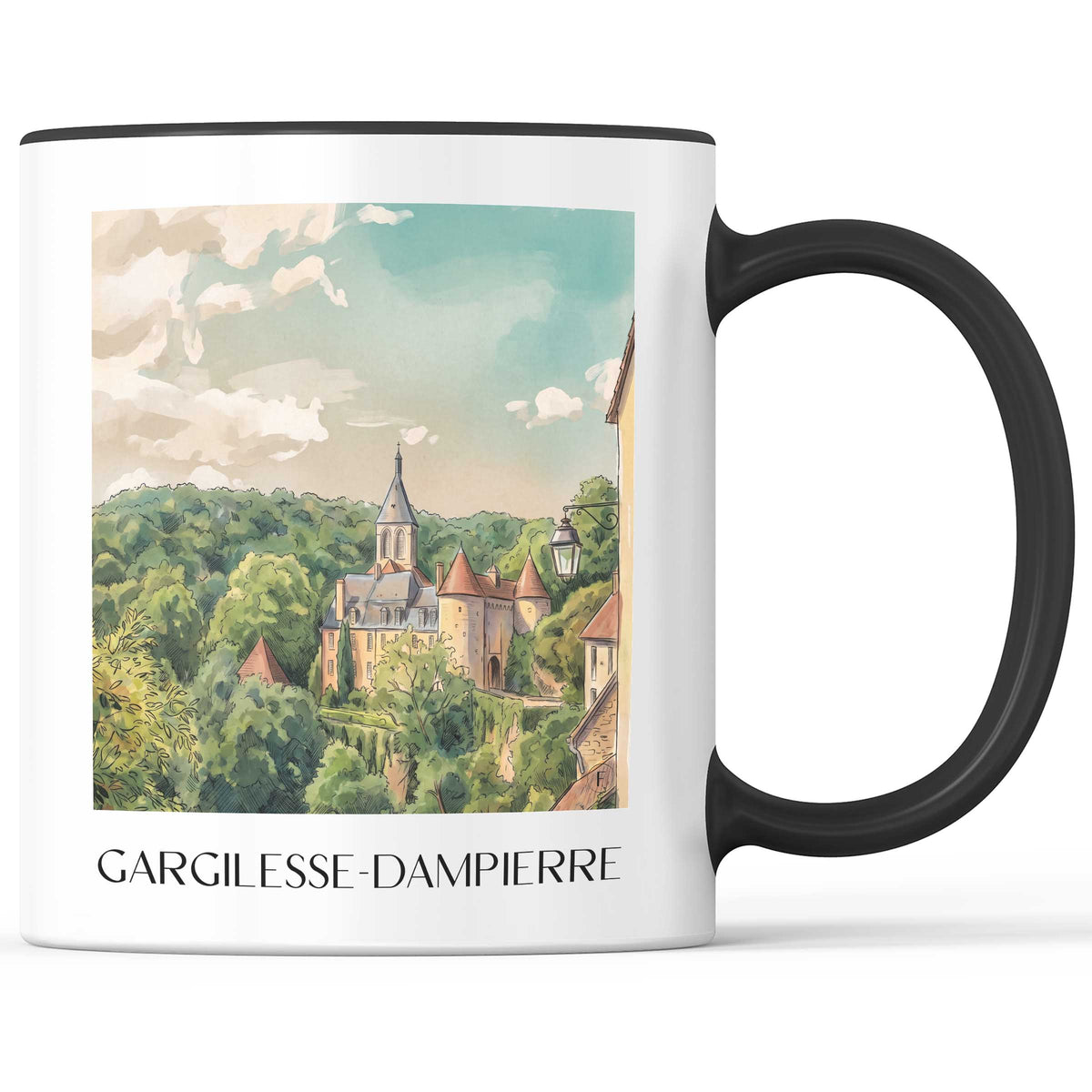 gargilesse-dampierre-vallée-de-la-creuse-frankreich-kaffeebecher-aquarell