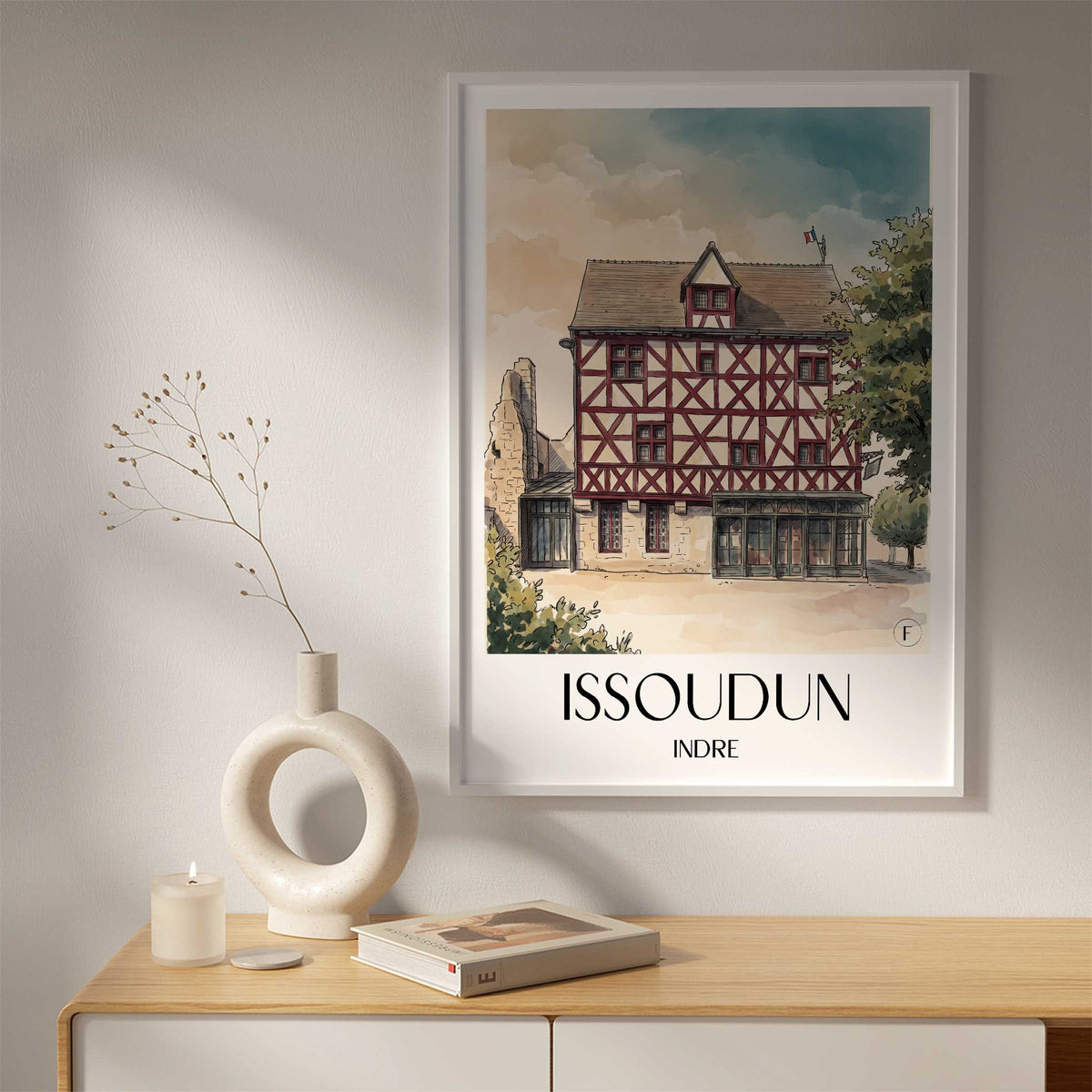 issoudun-indre-frankreich-poster-aquarell