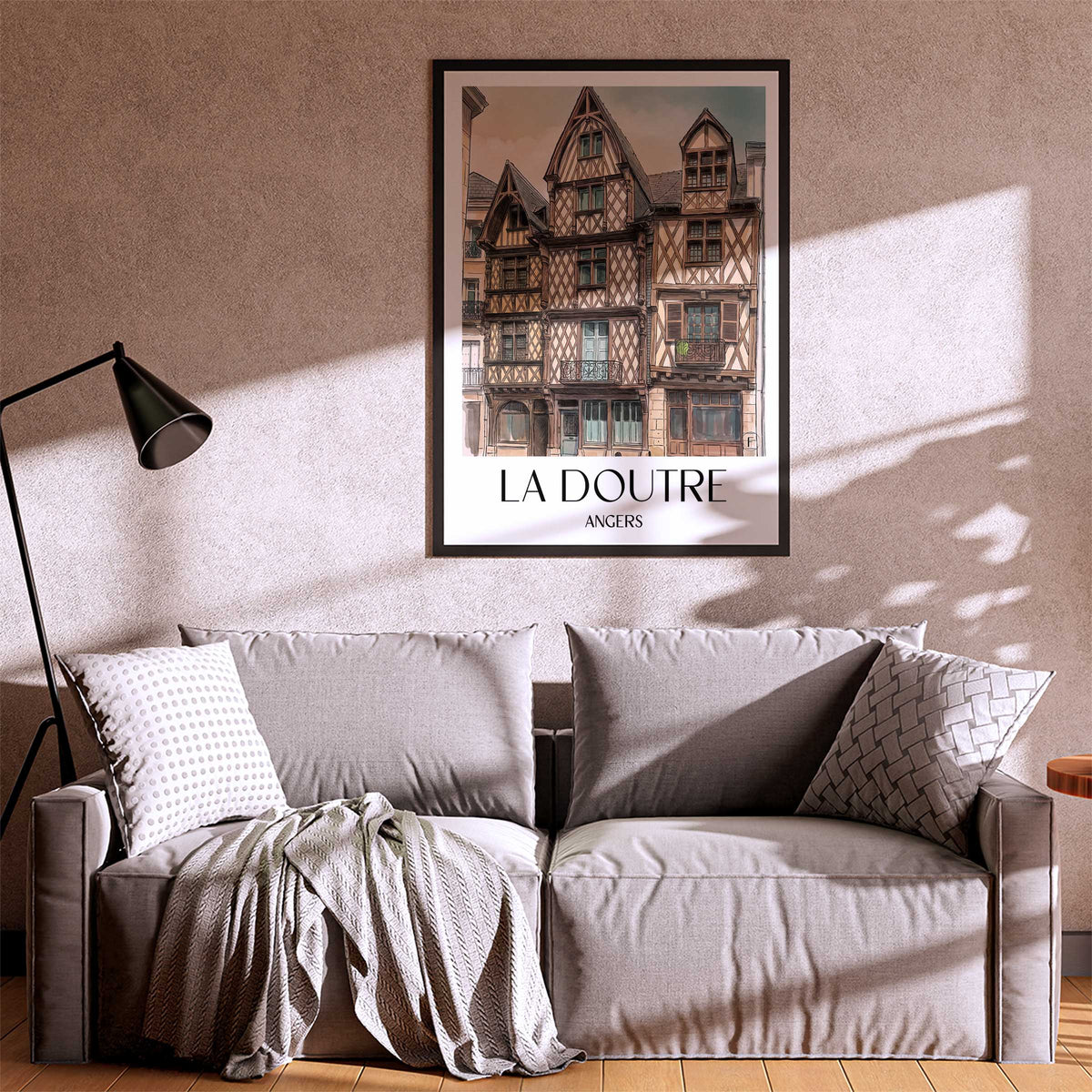 la-doutre-angers-frankreich-poster-aquarell