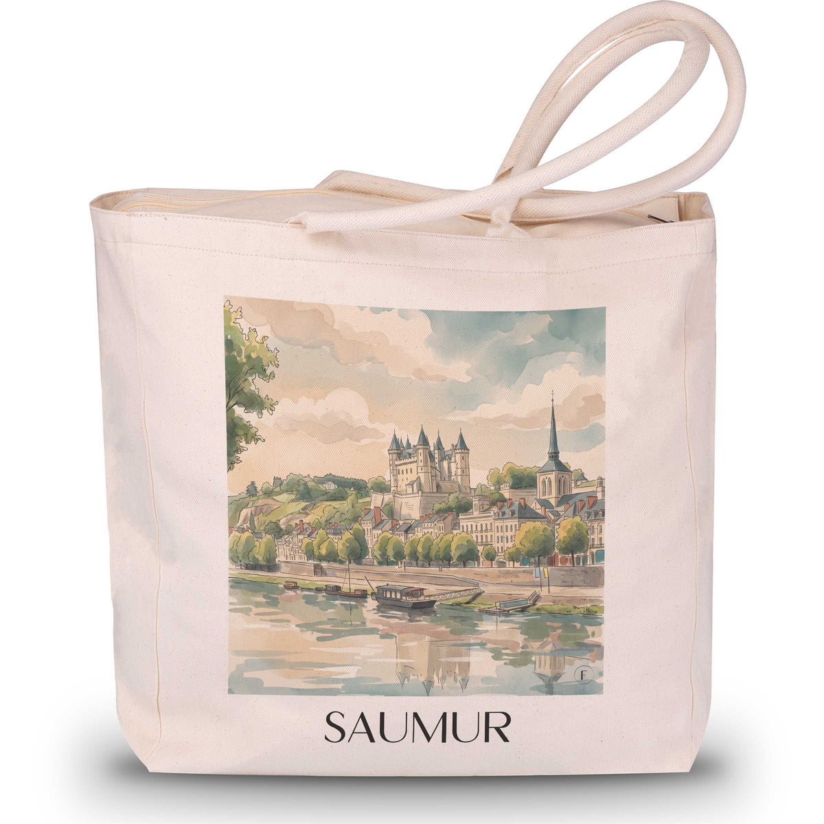 saumur-val-de-loire-frankreich-einkaufstasche-aquarell