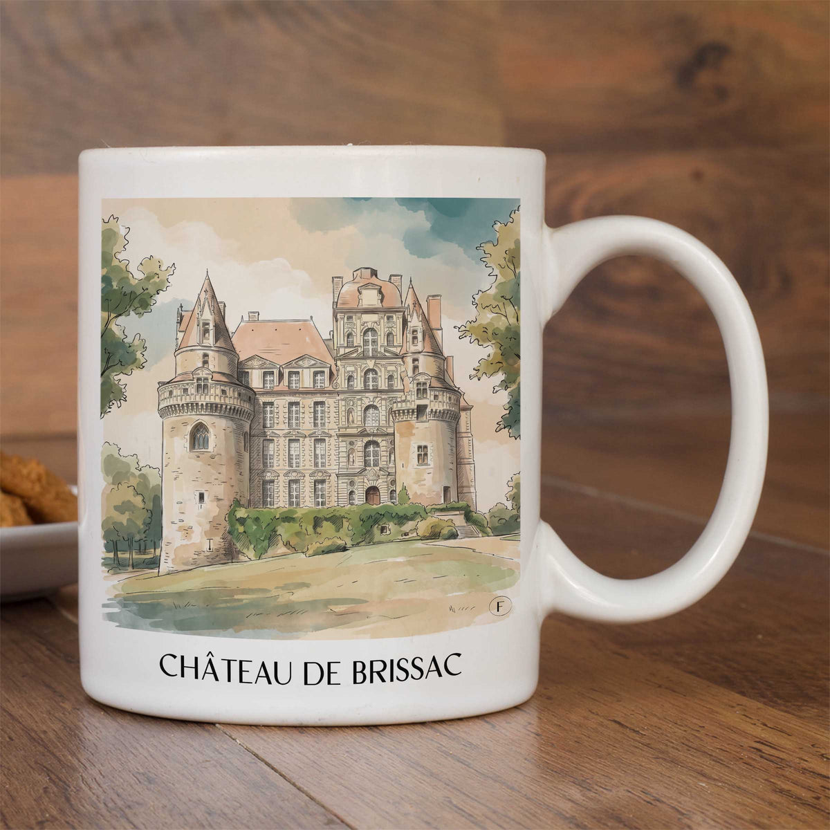 château-de-brissac-brissac-quincé-frankreich-kaffeebecher-aquarell