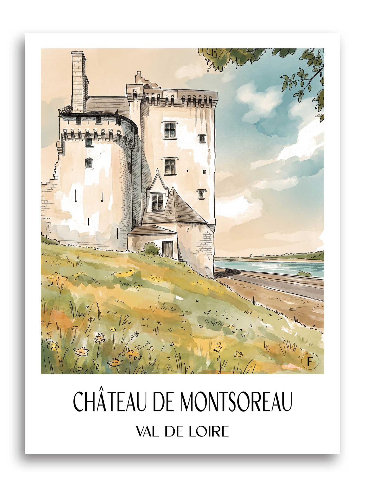 château-de-montsoreau-val-de-loire-frankreich-poster-aquarell