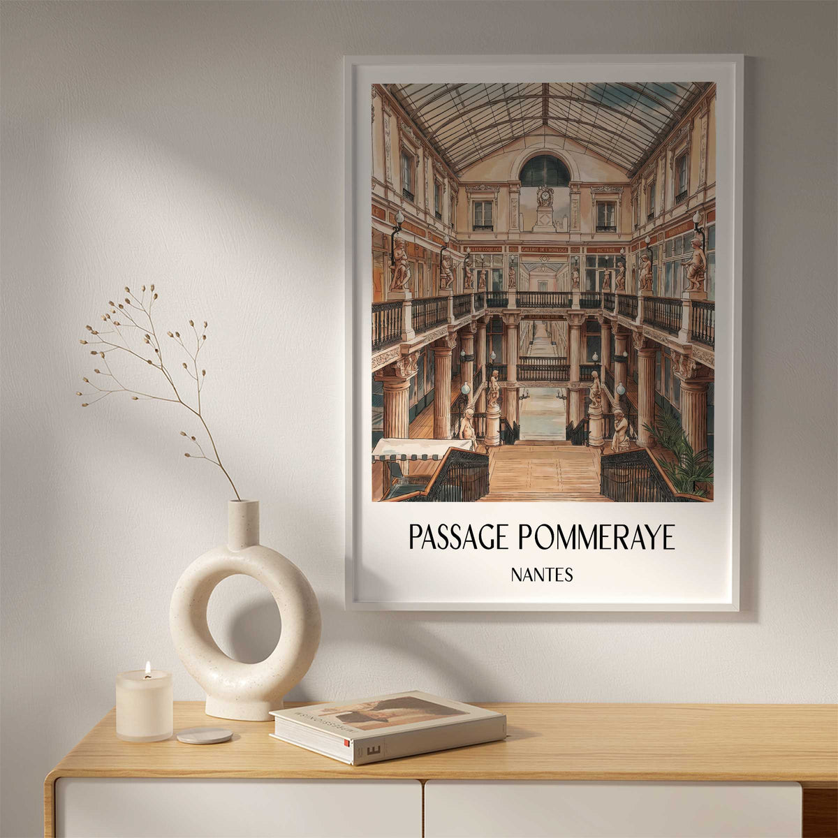 passage-pommeraye-nantes-frankreich-poster-aquarell