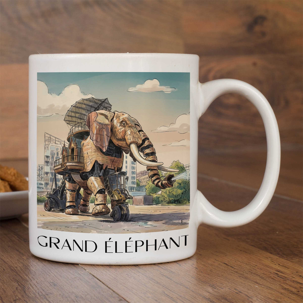 grand-éléphant-nantes-frankreich-kaffeebecher-aquarell