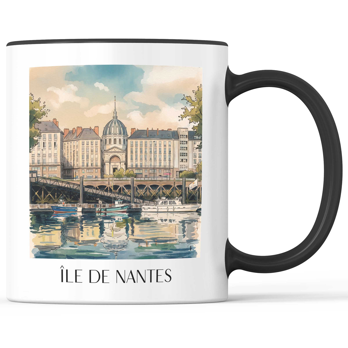 île-de-nantes-pays-de-la-loire-frankreich-kaffeebecher-aquarell