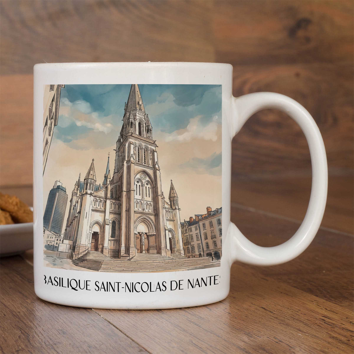 basilique-saint-nicolas-nantes-frankreich-kaffeebecher-aquarell
