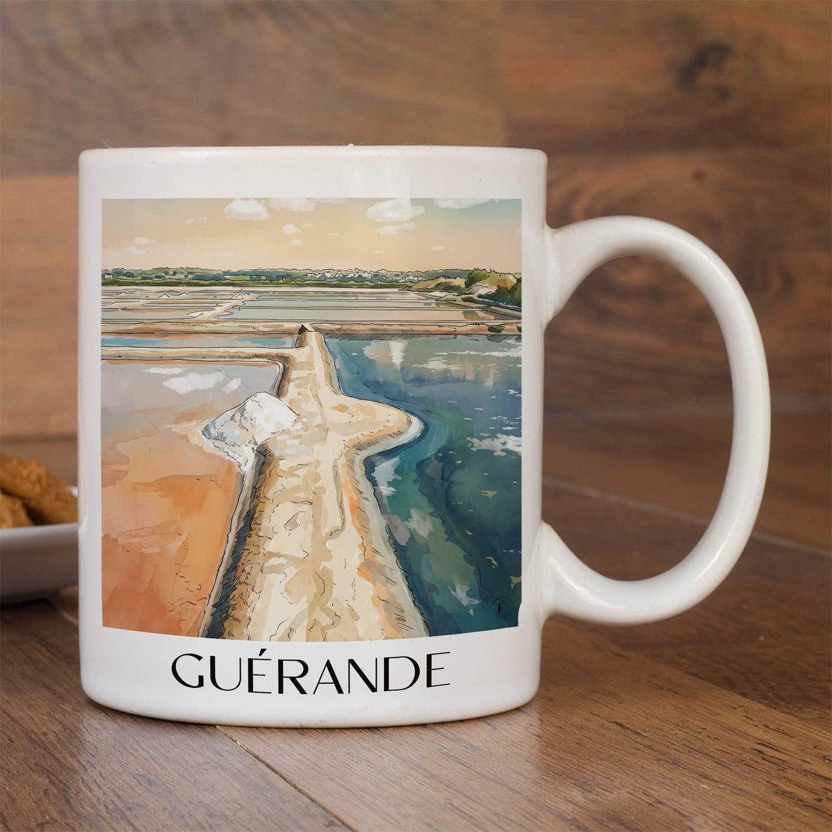 guérande-presqu'île-guérandaise-frankreich-kaffeebecher-aquarell