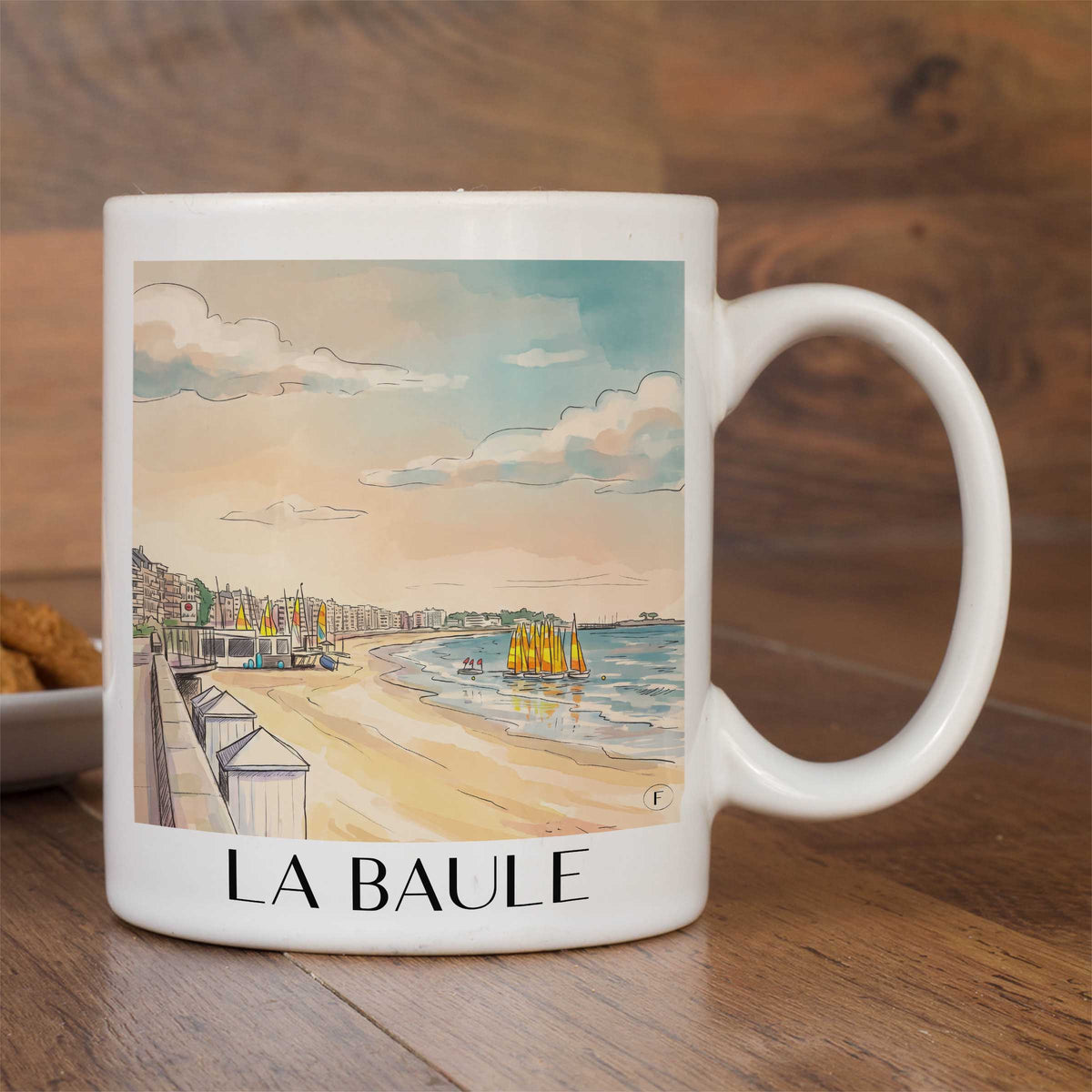 la-baule-presqu'île-guérandaise-frankreich-kaffeebecher-aquarell